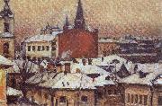 Vasily Surikov View of the Kremlin oil painting